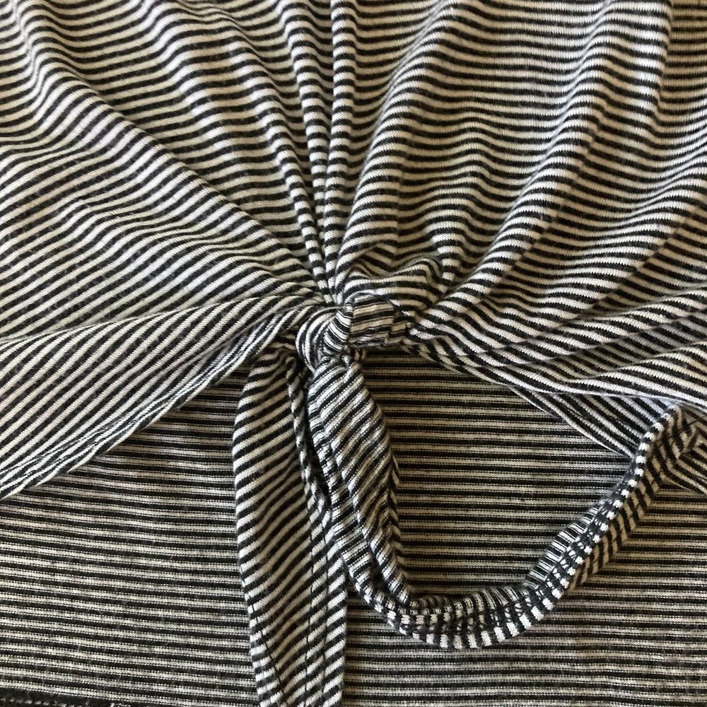 Blue & white striped tee shirt